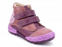105-016,021 Тотто (Totto), ботинки детские демисезонные утепленные, байка, кожа, сиреневый. в Мурманске