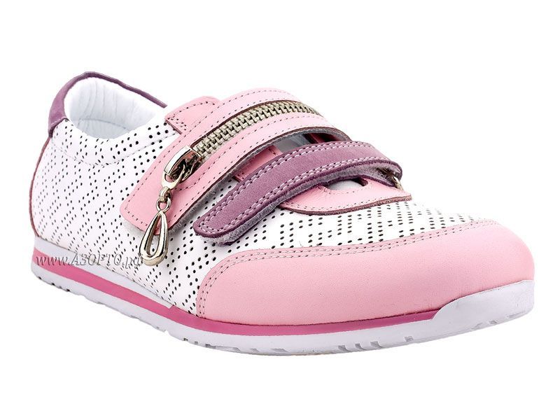 1750 02-01-14 Минишуз (Minishoes), кроссовки детские ортопедические профилактическиеелый, кожа, розовый, сиреневый