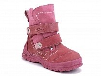 215-96,87,17 Тотто (Totto), ботинки детские зимние ортопедические профилактические, мех, нубук, кожа, розовый. в Мурманске