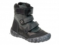 210-21,1,52Б Тотто (Totto), ботинки демисезонные утепленные, байка, черный, кожа, нубук. в Мурманске