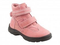 211-307 Тотто (Totto), ботинки детские зимние ортопедические профилактические, мех, кожа, розовый. в Мурманске