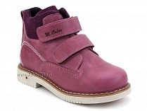 1071-10 (26-30) Миниколор (Minicolor), ботинки детские ортопедические профилактические утеплённые, кожа, флис, розовый в Мурманске