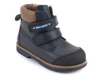 505-MSС (23-25)  Минишуз (Minishoes), ботинки ортопедические профилактические, демисезонные неутепленные, кожа, темно-синий в Мурманске