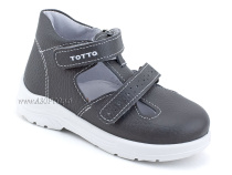 0228-821 Тотто (Totto), туфли детские ортопедические профилактические, кожа, серый в Мурманске