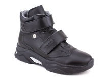 3541-131 Тотто (Totto), ботинки детские утепленные ортопедические профилактические, кожа, байка, чёрный в Мурманске