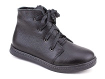 3547-1-1 Тотто (Totto), ботинки детские утепленные ортопедические профилактические, кожа, черный. в Мурманске