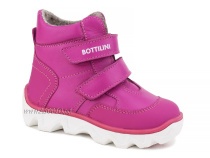 BL-271(55) Боттилини (Bottilini), ботинки  детские демисезонные  ортопедические профилактические, кожа, байка, фуксия в Мурманске
