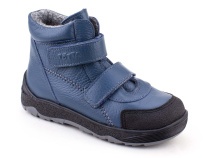2458-702 Тотто (Totto), ботинки детские утепленные ортопедические профилактические, кожа, джинс 
