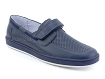 30025-712 Тотто (Totto), туфли школьные ортопедические профилактические, кожа, синий в Мурманске