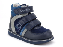23-251  Сурсил (Sursil-Ortho), ботинки неутепленные с высоким берцем, кожа , нубук, синий, голубой в Мурманске