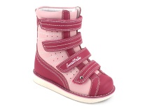23-220 Сурсил-Орто (Sursil-Ortho), ботинки демисезонные детские ортопедические  с тутором, кожа, розовый в Мурманске