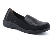 84-52Т-22-402/30 Рикосс (Ricoss) туфли для взрослых, кожа, лак, текстиль, черный, полнота 9 в Мурманске
