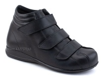 5008-01  Плюмекс (Plumex), ботинки для взрослых демисезонные утепленные, кожа, черный, полнота 10. в Мурманске