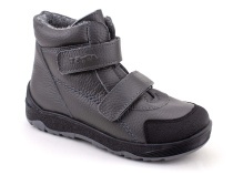2458-721 Тотто (Totto), ботинки детские утепленные ортопедические профилактические, кожа, серый. в Мурманске